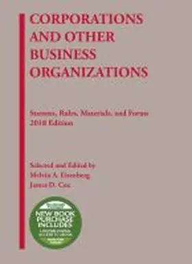 Corporations and Other Business Organizations, Statutes, Rules, Materials and Forms, 2018