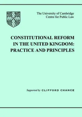 Constitutional Reform in the UK