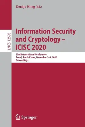 Information Security and Cryptology - ICISC 2020