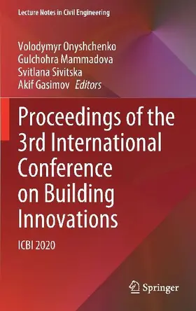 Proceedings of the 3rd International Conference on Building Innovations