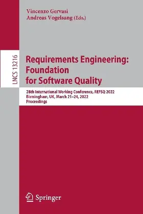 Requirements Engineering: Foundation for Software Quality