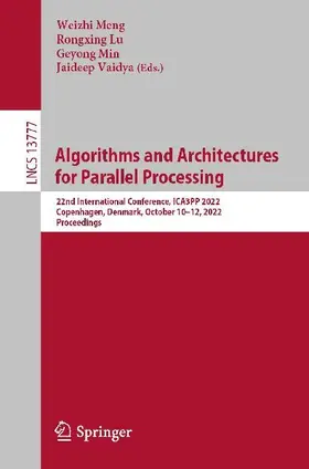 Algorithms and Architectures for Parallel Processing