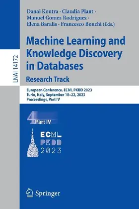 Machine Learning and Knowledge Discovery in Databases: Research Track