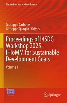 Proceedings of I4SDG Workshop 2025 - IFToMM for Sustainable Development Goals