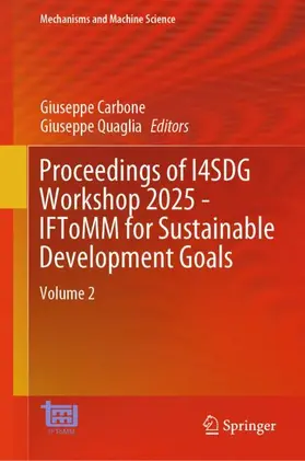 Proceedings of I4SDG Workshop 2025 - IFToMM for Sustainable Development Goals