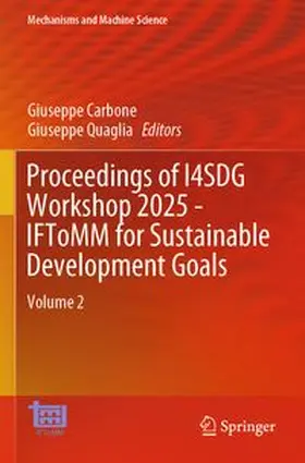 Proceedings of I4SDG Workshop 2025 - IFToMM for Sustainable Development Goals