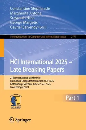 HCI International 2025 - Late Breaking Papers
