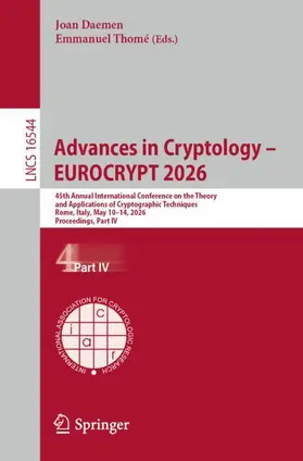 Advances in Cryptology - EUROCRYPT 2026