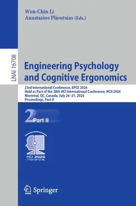 Engineering Psychology and Cognitive Ergonomics