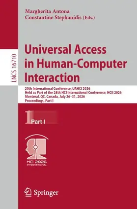 Universal Access in Human-Computer Interaction