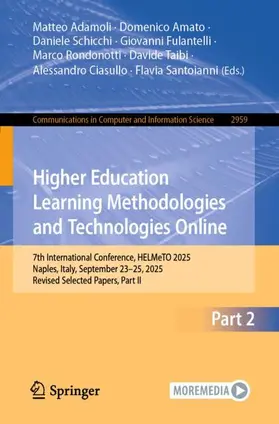 Higher Education Learning Methodologies and Technologies Online
