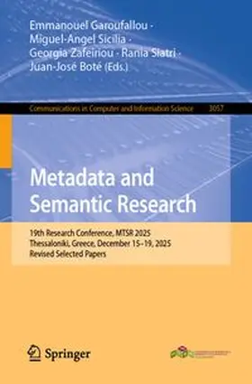 Metadata and Semantic Research