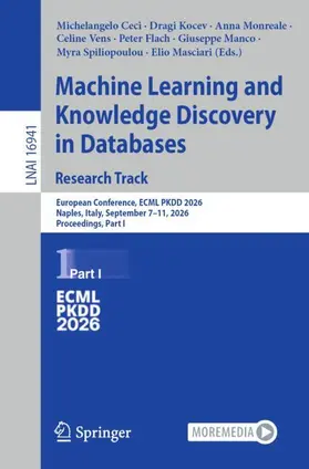 Machine Learning and Knowledge Discovery in Databases. Research Track
