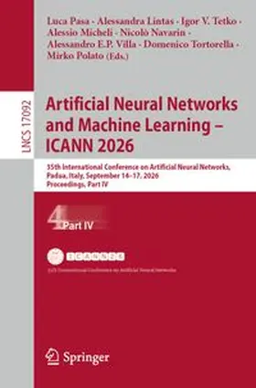 Artificial Neural Networks and Machine Learning – ICANN 2026