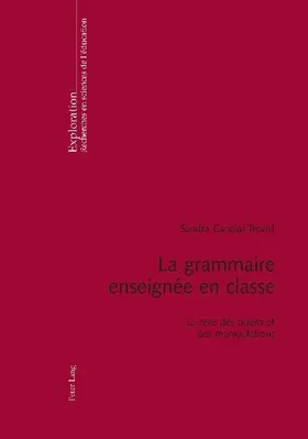 La grammaire enseignée en classe