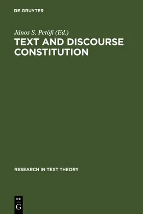 Text and Discourse Constitution
