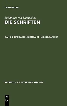 Opera homiletica et hagiographica