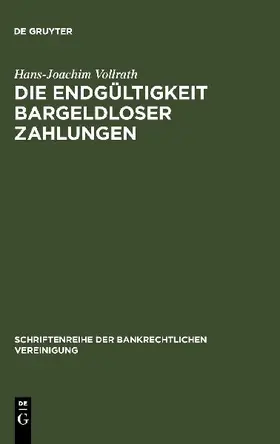 Die Endgültigkeit bargeldloser Zahlungen