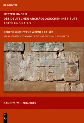 Mitteilungen des Deutschen Archäologischen Instituts, Abteilung Kairo