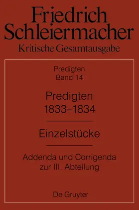 Predigten 1833-1834