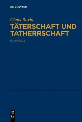 Täterschaft und Tatherrschaft