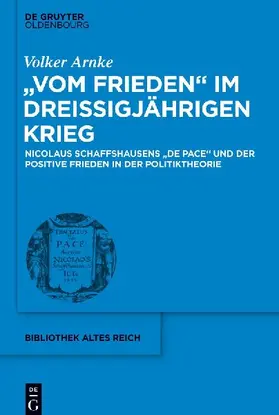 "Vom Frieden" im Dreißigjährigen Krieg