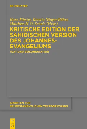 Kritische Edition der sahidischen Version des Johannesevangeliums