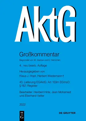 EGAktG; § 162; Art 103m EGInsO