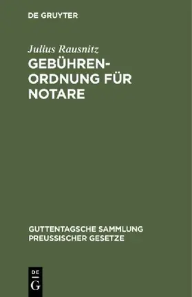 Gebührenordnung für Notare