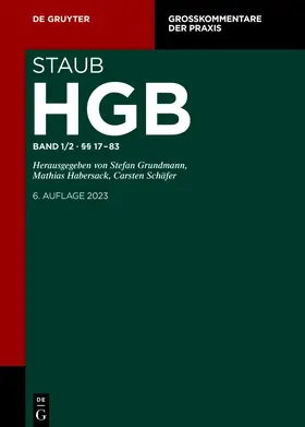 Staub. HGB. Band 1/2: §§ 17-83