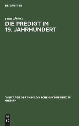 Die Predigt im 19. Jahrhundert