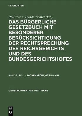 Sachenrecht, §§ 854-1011