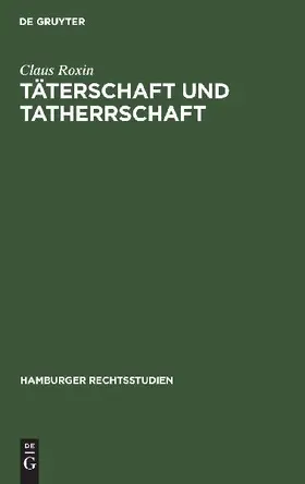 Täterschaft und Tatherrschaft