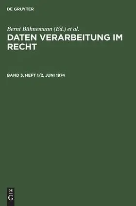 Band 3, Heft 1/2, Juni 1974