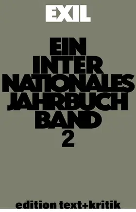 Erinnerungen ans Exil - kritische Lektüre der Autobiographien nach 1933 und andere Themen