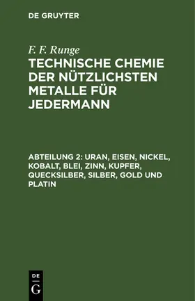 Uran, Eisen, Nickel, Kobalt, Blei, Zinn, Kupfer, Quecksilber, Silber, Gold und Platin