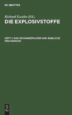 Das Schwarzpulver und ähnliche Mischungen