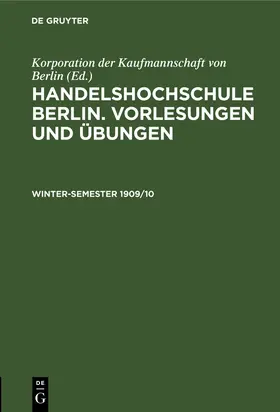 Winter-Semester 1909/10