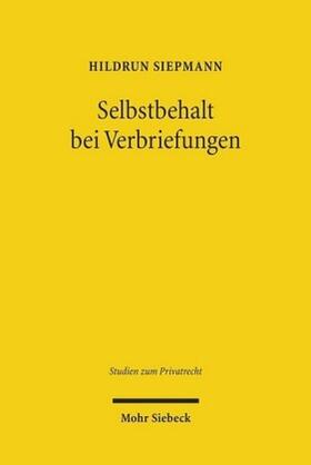 Selbstbehalt bei Verbriefungen