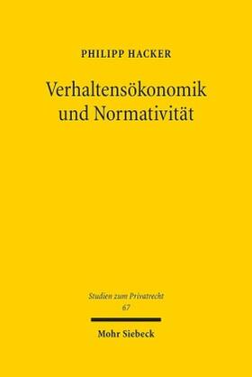 Verhaltensökonomik und Normativität