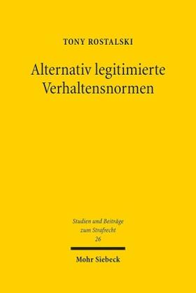 Alternativ legitimierte Verhaltensnormen