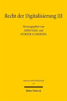 Recht der Digitalisierung III