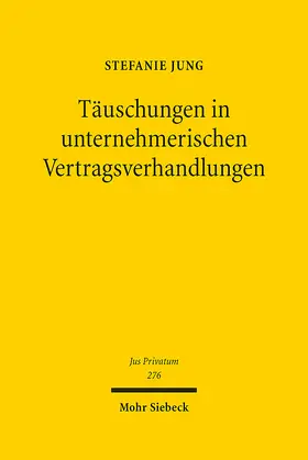 Täuschungen in unternehmerischen Vertragsverhandlungen