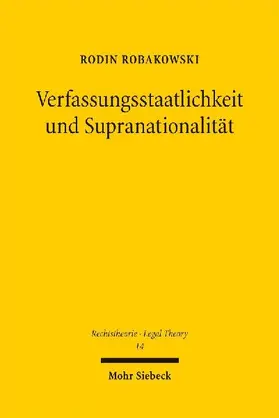 Verfassungsstaatlichkeit und Supranationalität