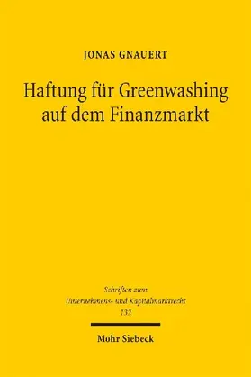 Haftung für Greenwashing auf dem Finanzmarkt