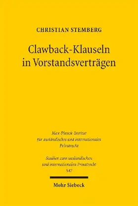 Clawback-Klauseln in Vorstandsverträgen