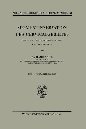 Segmentinnervation des Cervicalgebietes