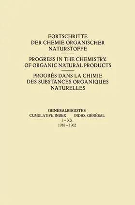 Generalregister / Cumulative Index / Index Général I-XX (1938-1962)