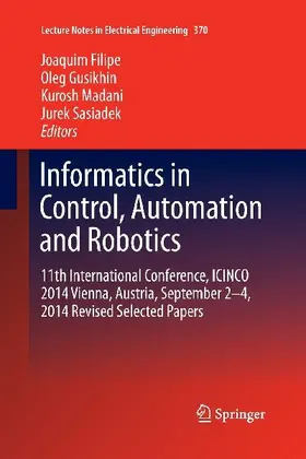 Informatics in Control, Automation and Robotics