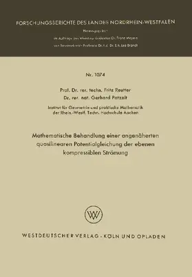 Mathematische Behandlung einer angenäherten quasilinearen Potentialgleichung der ebenen kompressiblen Strömung